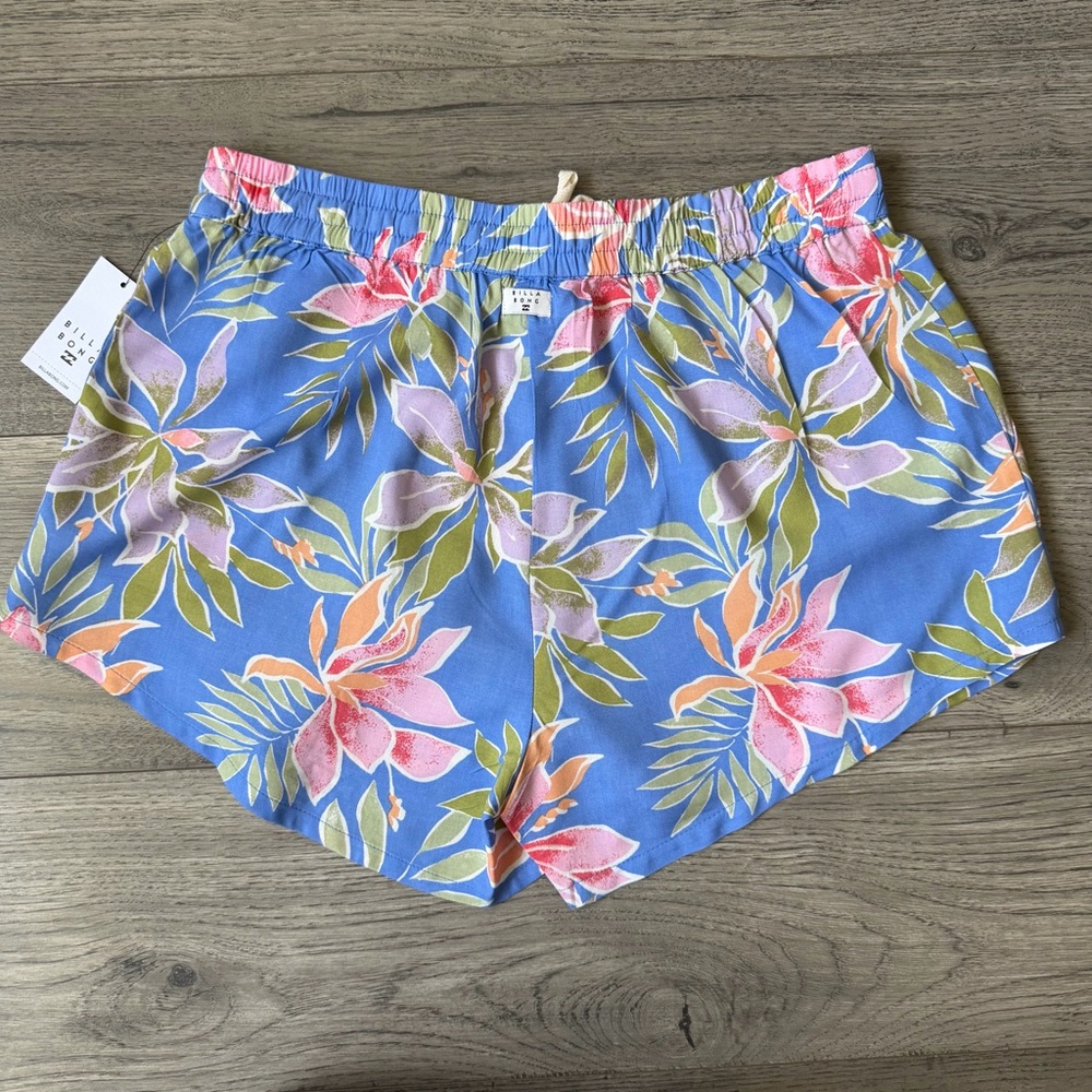Billabong Pipe Line Floral Tropical Shorts - Blue - NWT - Size Large - Picture 5 of 7